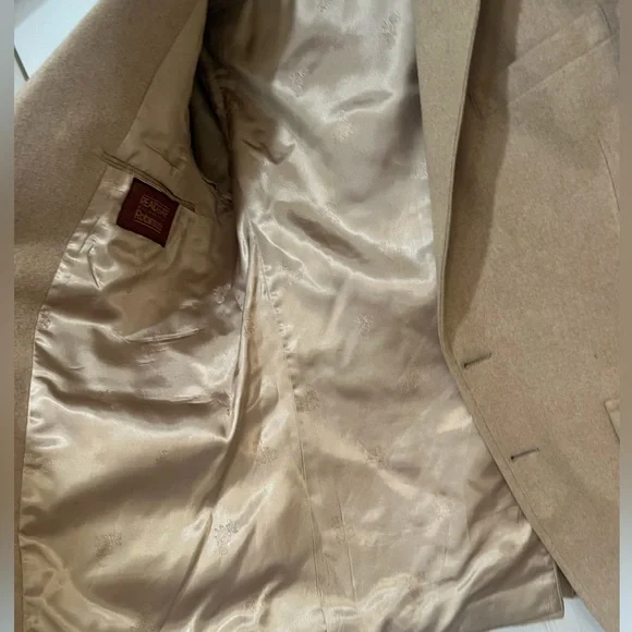 READGATE‎ EXCLUSIVELY ROBINS 100% Real Camel hair coat/ blazer in beige cream